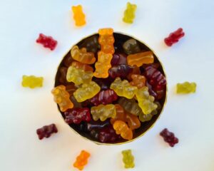 Gumijas lācīši bez želatīna ZERO WASTE LESS WASTE KUULE.LV BEZIEPAKOJUMA VEIKALS