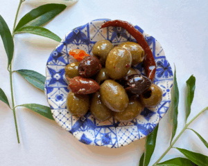 Grieķu OLĪVAS MOROCCAN MIX ar kanēli un sweet chilli 250g