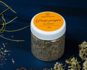 PRIEŽU PUMPURU TĒJAS PULVERIS ar pelašķi un samtenes ziediem (neto 30g)